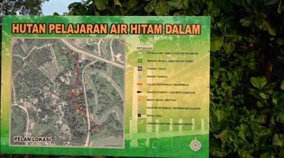 Air Hitam Dalam signboard
